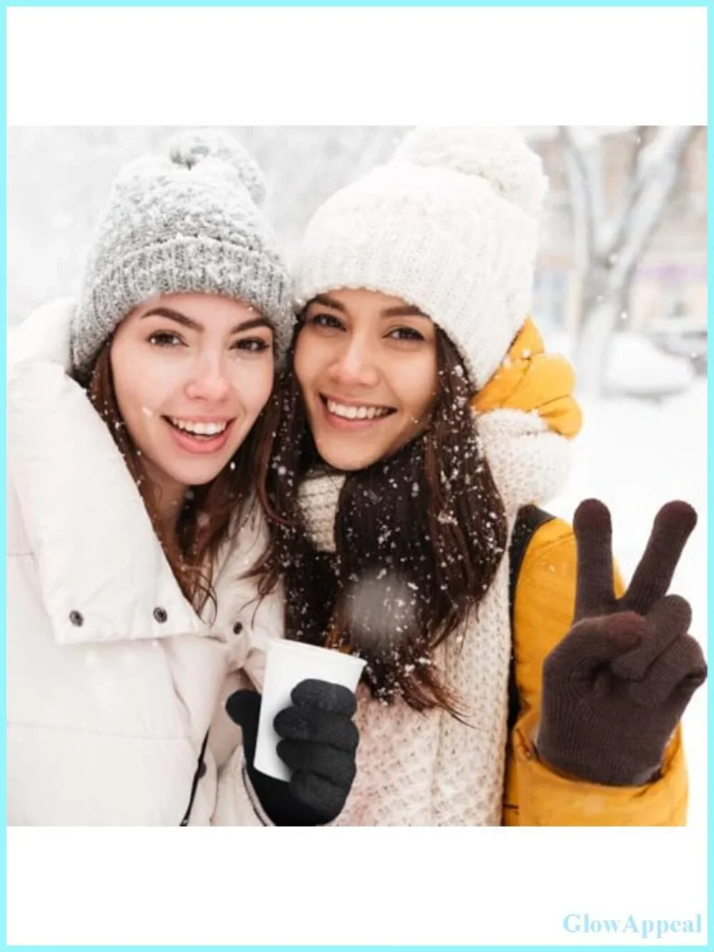 Women's Touchscreen Winter Gloves Fleece Lined Knit Elastic Cuff